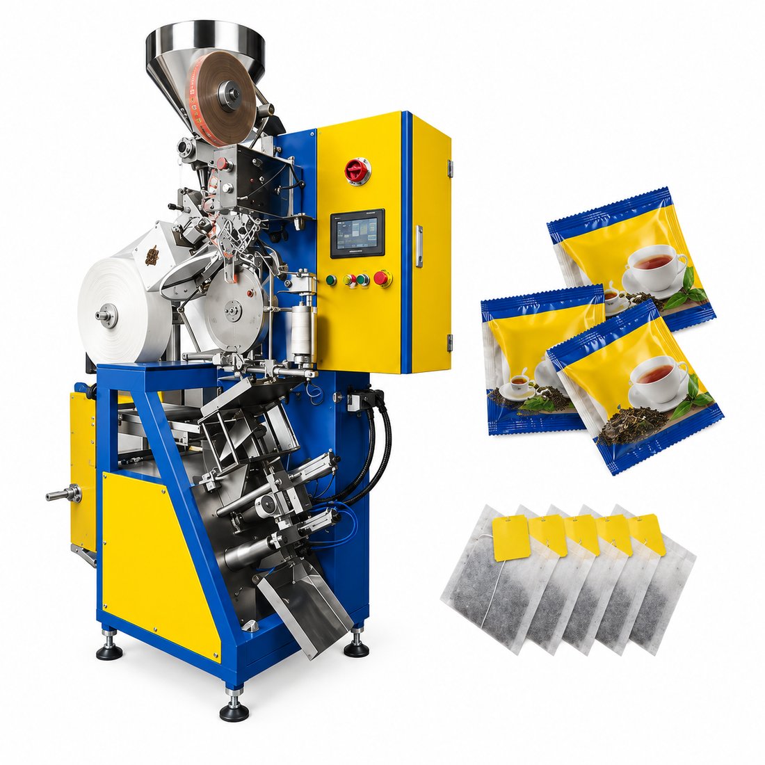 3~5 Tea Bags in an Envelope Single Chamber Tea Bag Machine