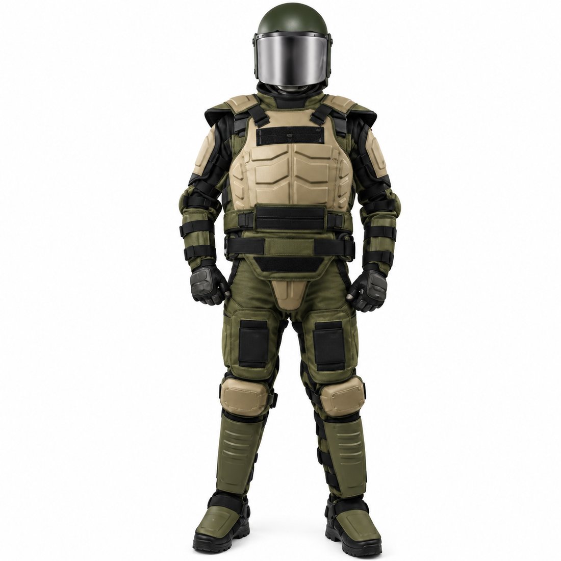 Army 8-9 KGS Riot Police Armor Fire Stab And Impact Protection For Crowd Control