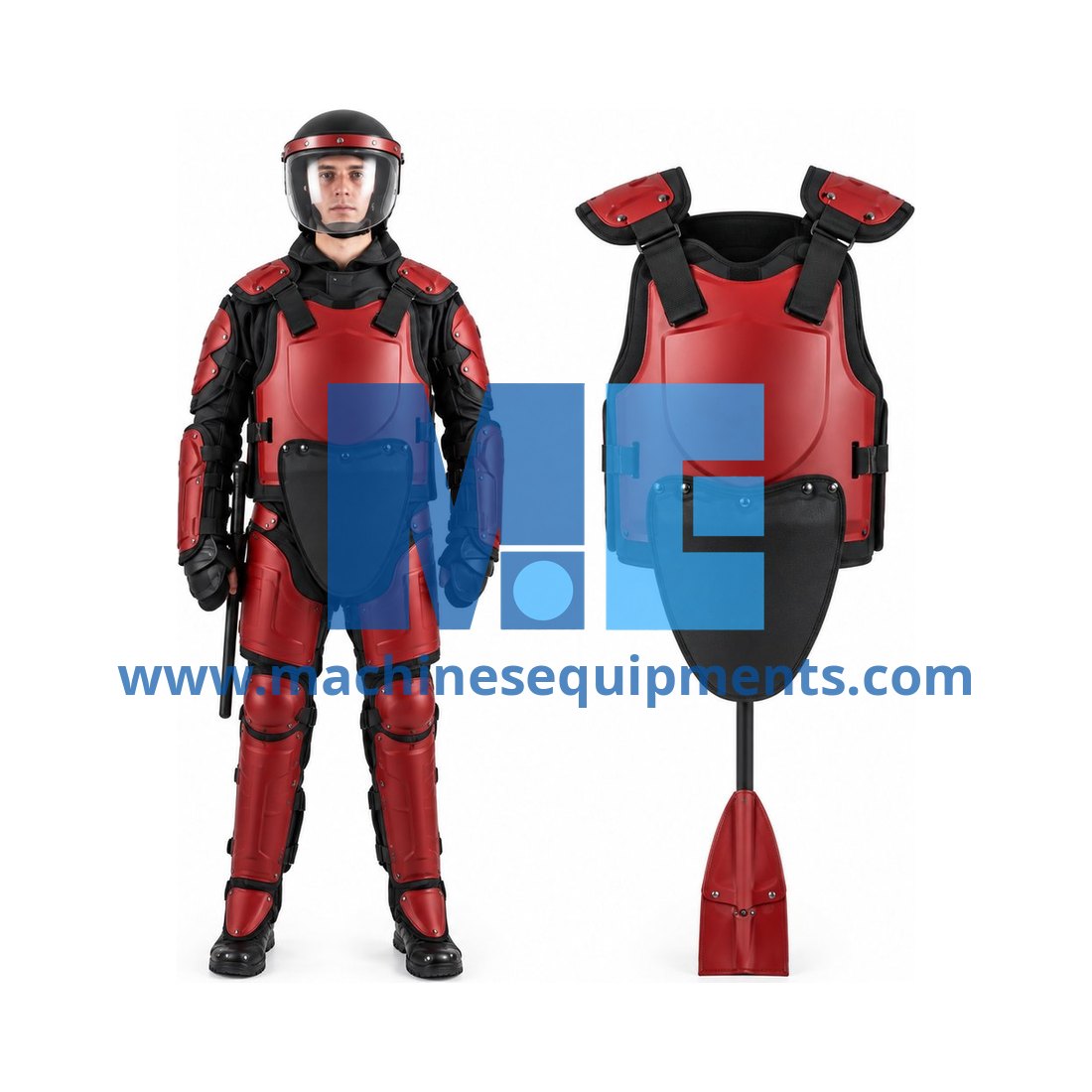 Army Flame Resistance Body Anti Riot Armour Full Body Armor With T Baton — Army Equipment
