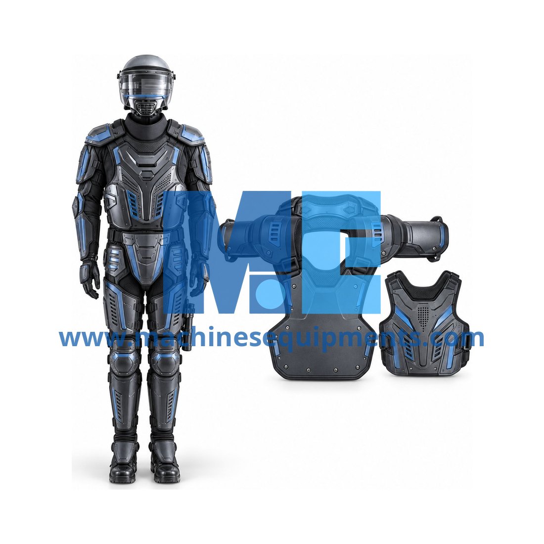 Army Police Riot Gear Anti Riot Armour With Stab Resistant Shock Resistant — Army Equipment