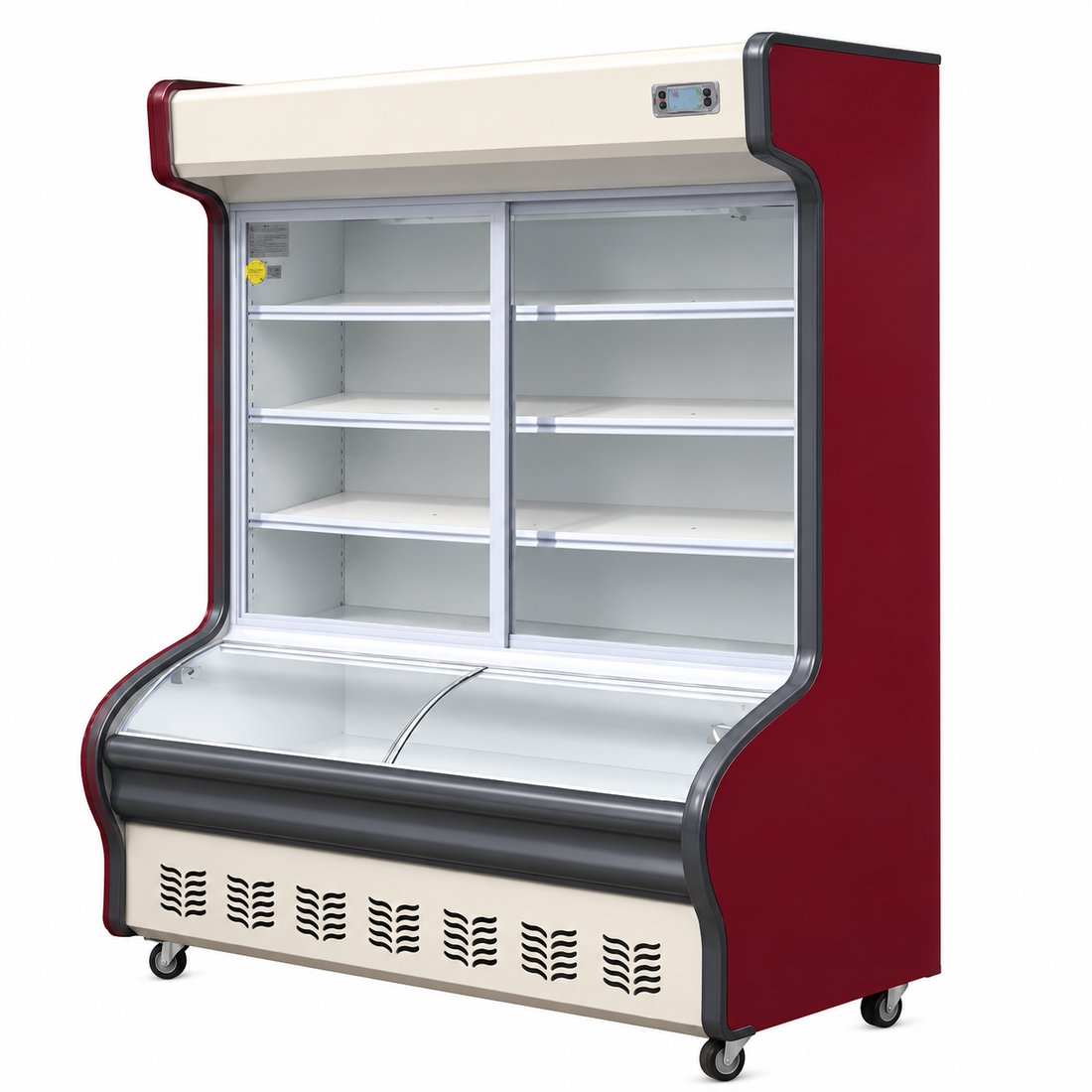 Combined Upright Refrigerator Freezer