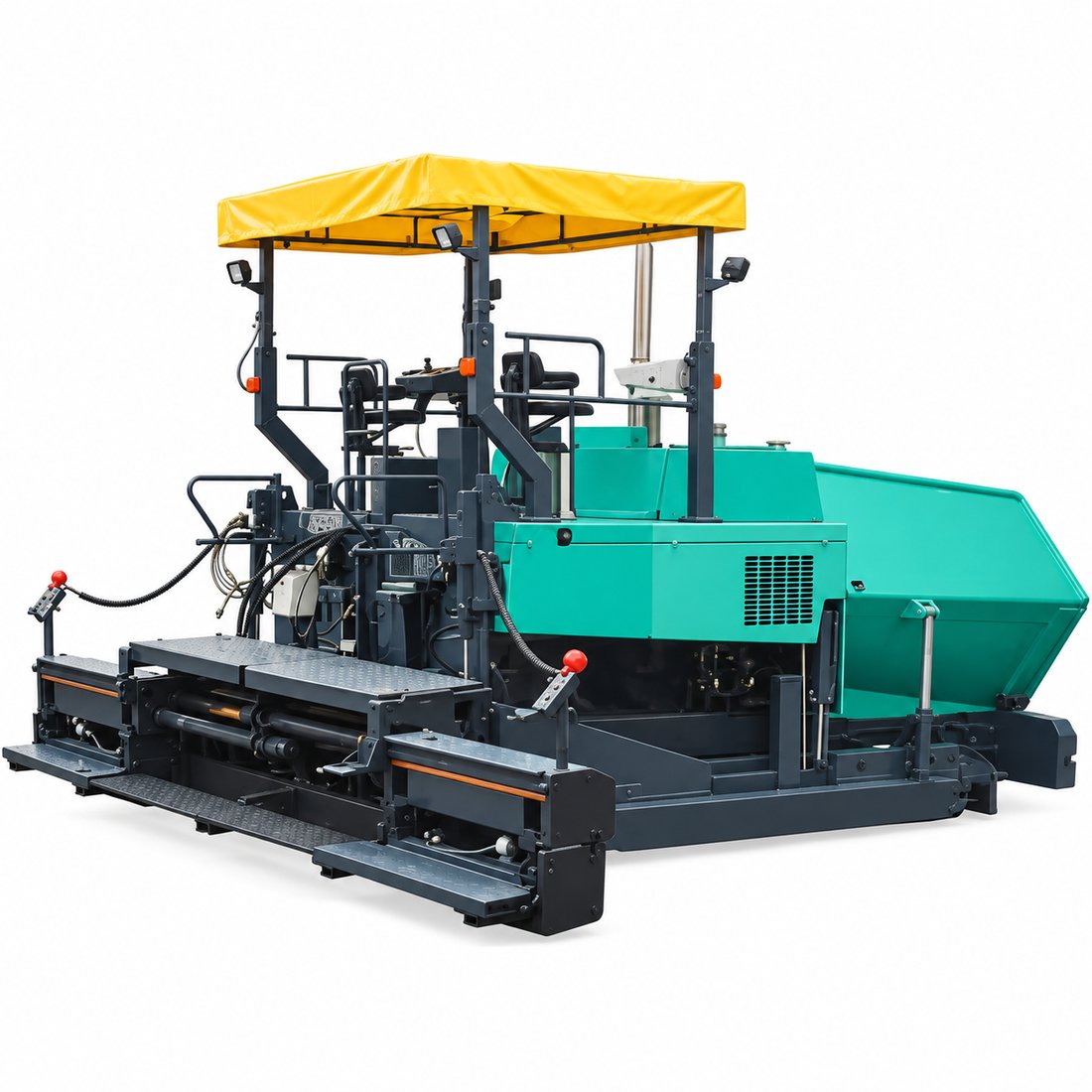 Construction 2.5-4.5m Paving Width Mechanical Driven Wheeled Asphalt Paver