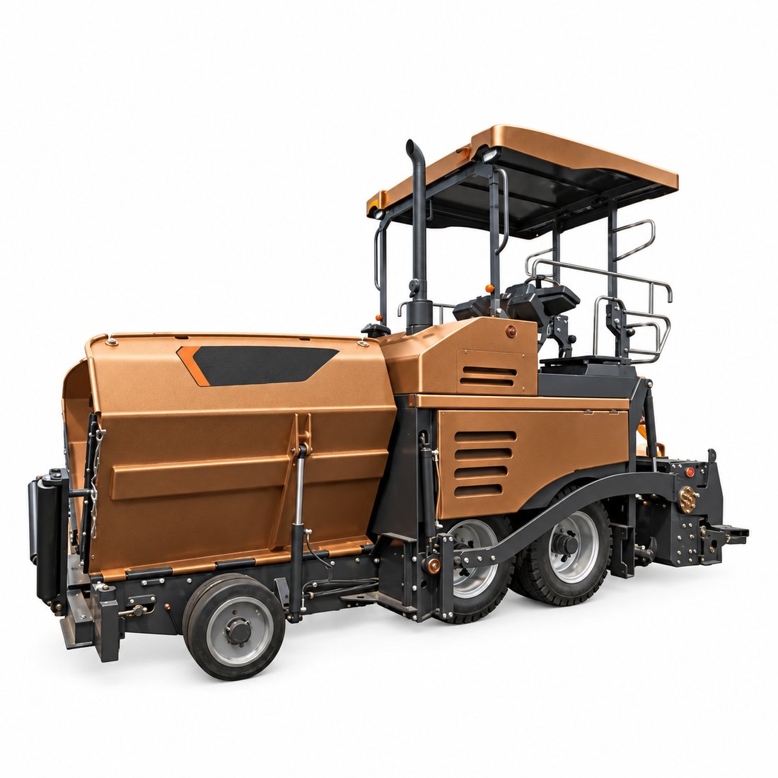 Construction 4.5m Wheeled Asphalt Pavers