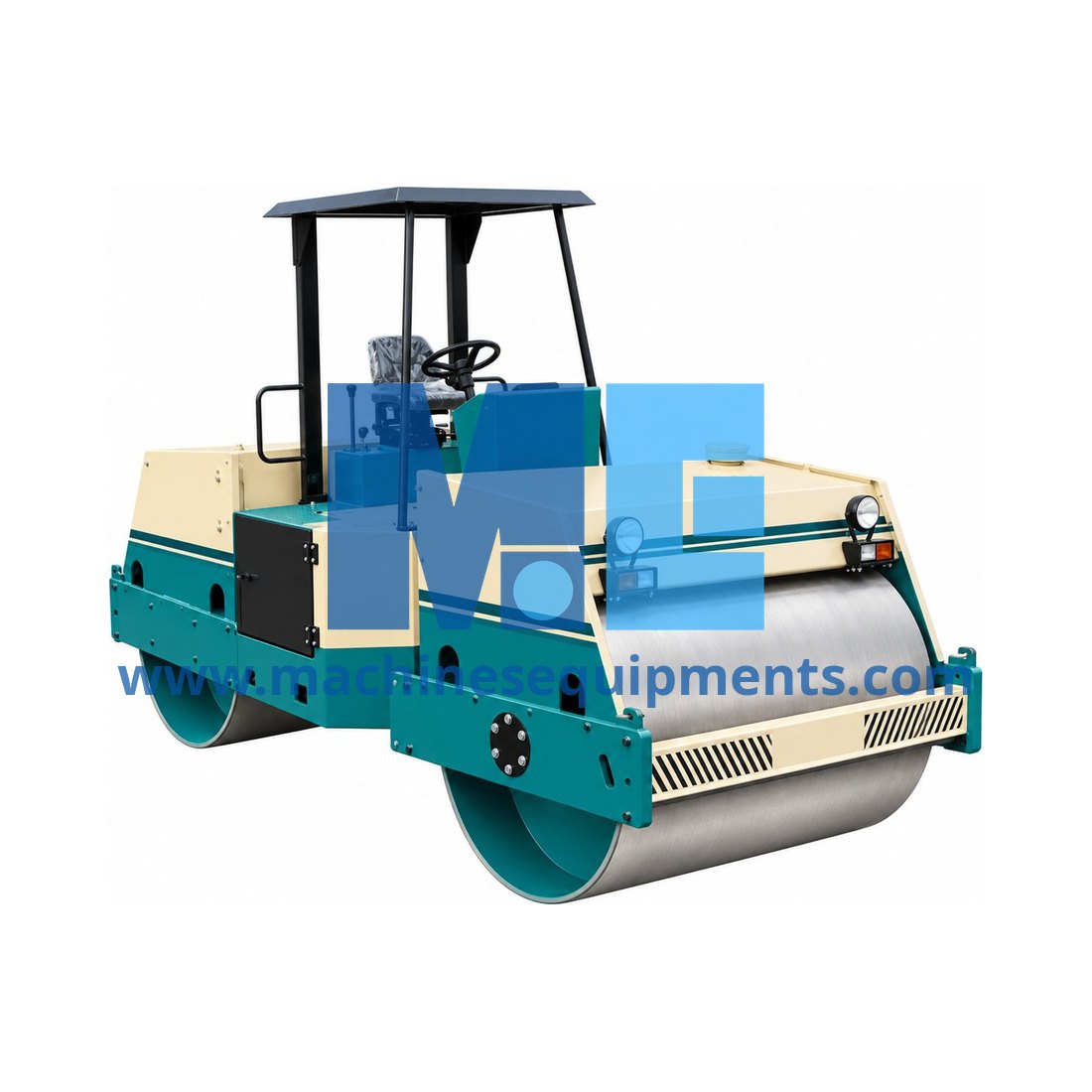 Construction Tandem Drum Full Hydraulic Driven 12 Ton Vibratory Road Roller — Construction Machinery
