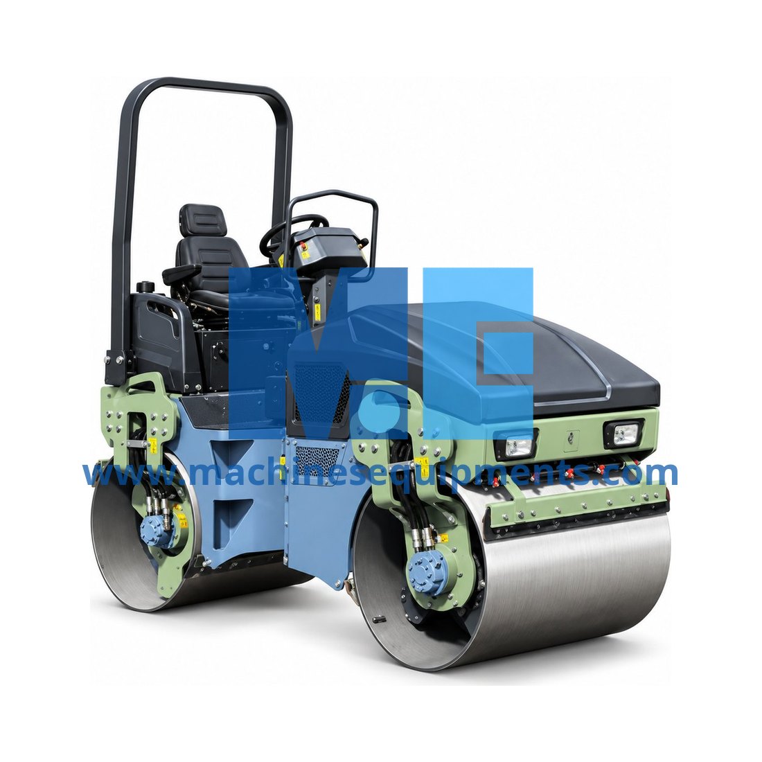 Construction Tandem Drum Full Hydraulic Driven 1.8 Ton Vibratory Road Roller — Construction Machinery