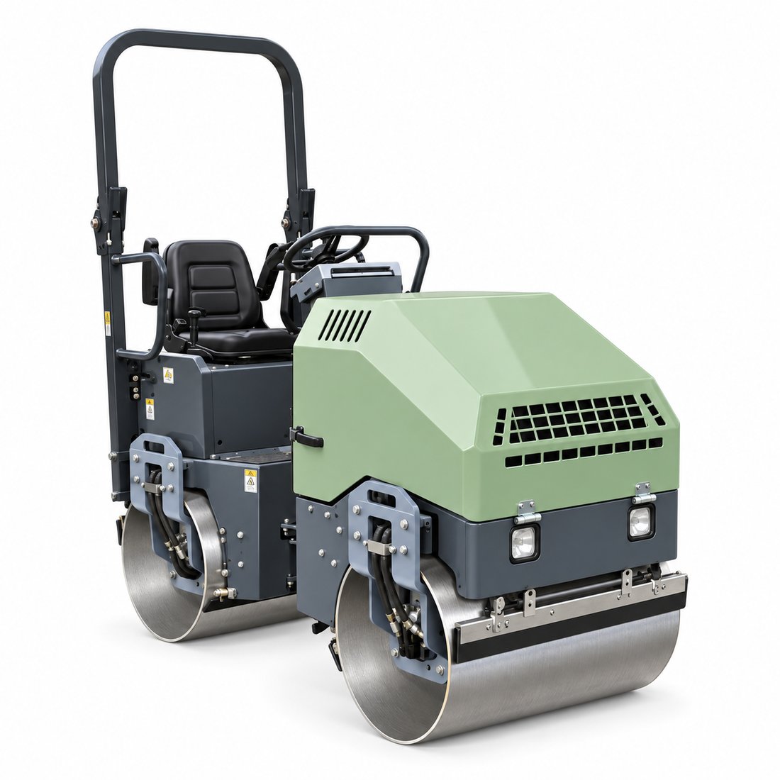 Construction Tandem Drum Full Hydraulic Driven 3 Ton Vibratory Road Roller