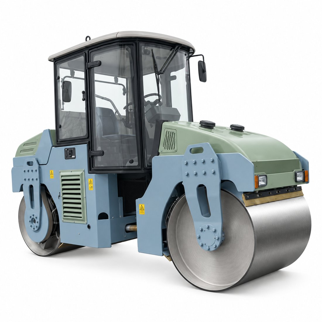 Construction Tandem Drum Mechanical Driven 6 Ton Vibratory Road Roller