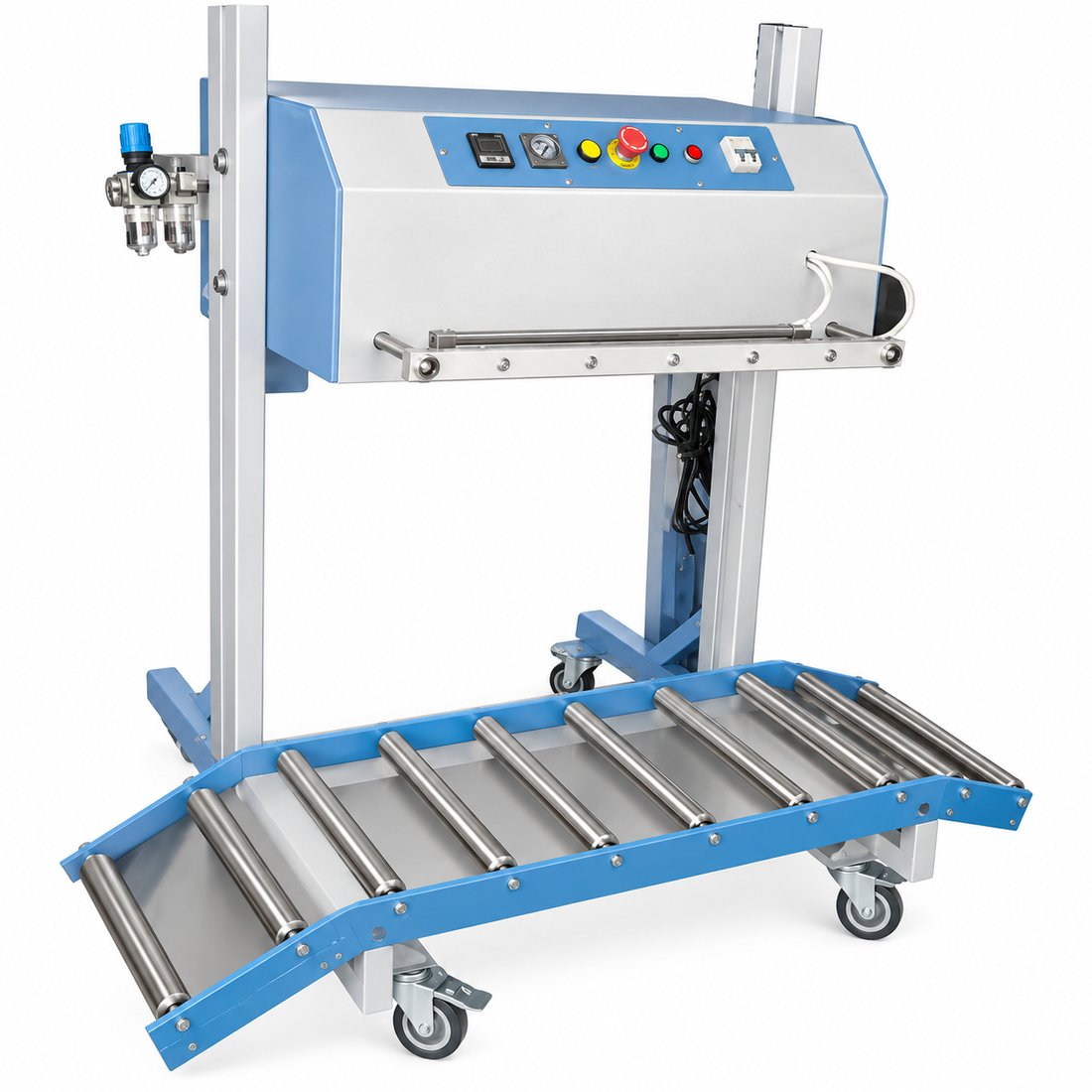 Food 50 Kg Laminate Bag Pneumatic Impulse Sealing Machine