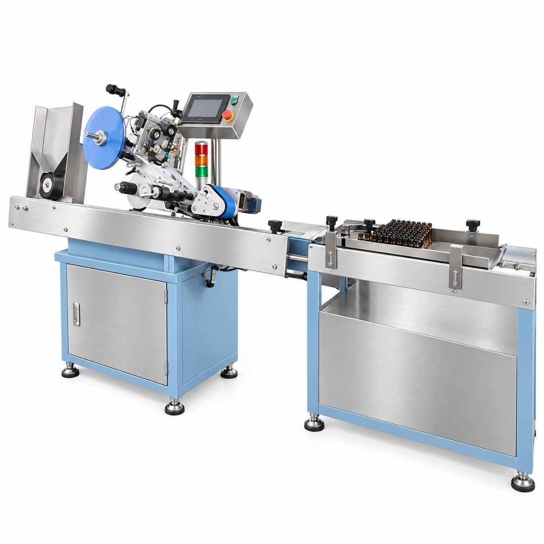 Food Automatic Ampoule and Vial Rotary Sticker Labeling Machine