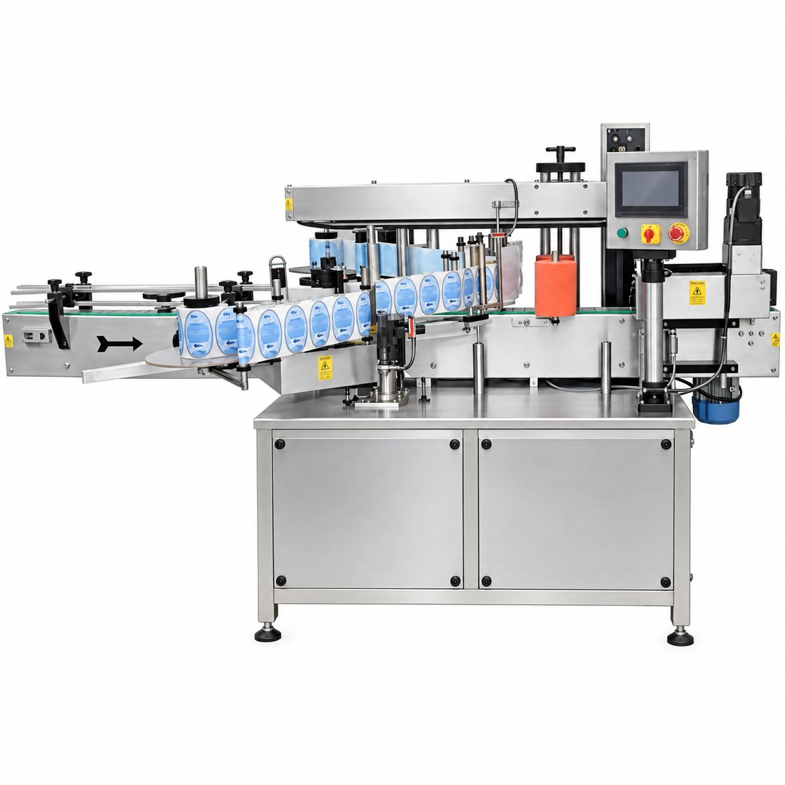 Food Automatic Double Side Sticker Labeling Machine