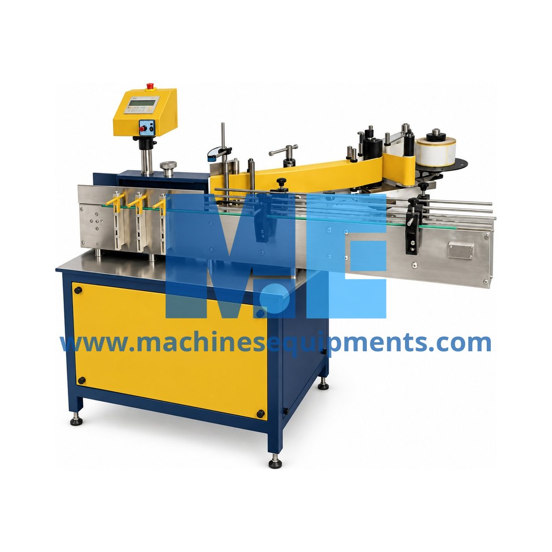 Food Automatic Round and Flat Bottle Sticker Labeling Machine — Food Processing Machines