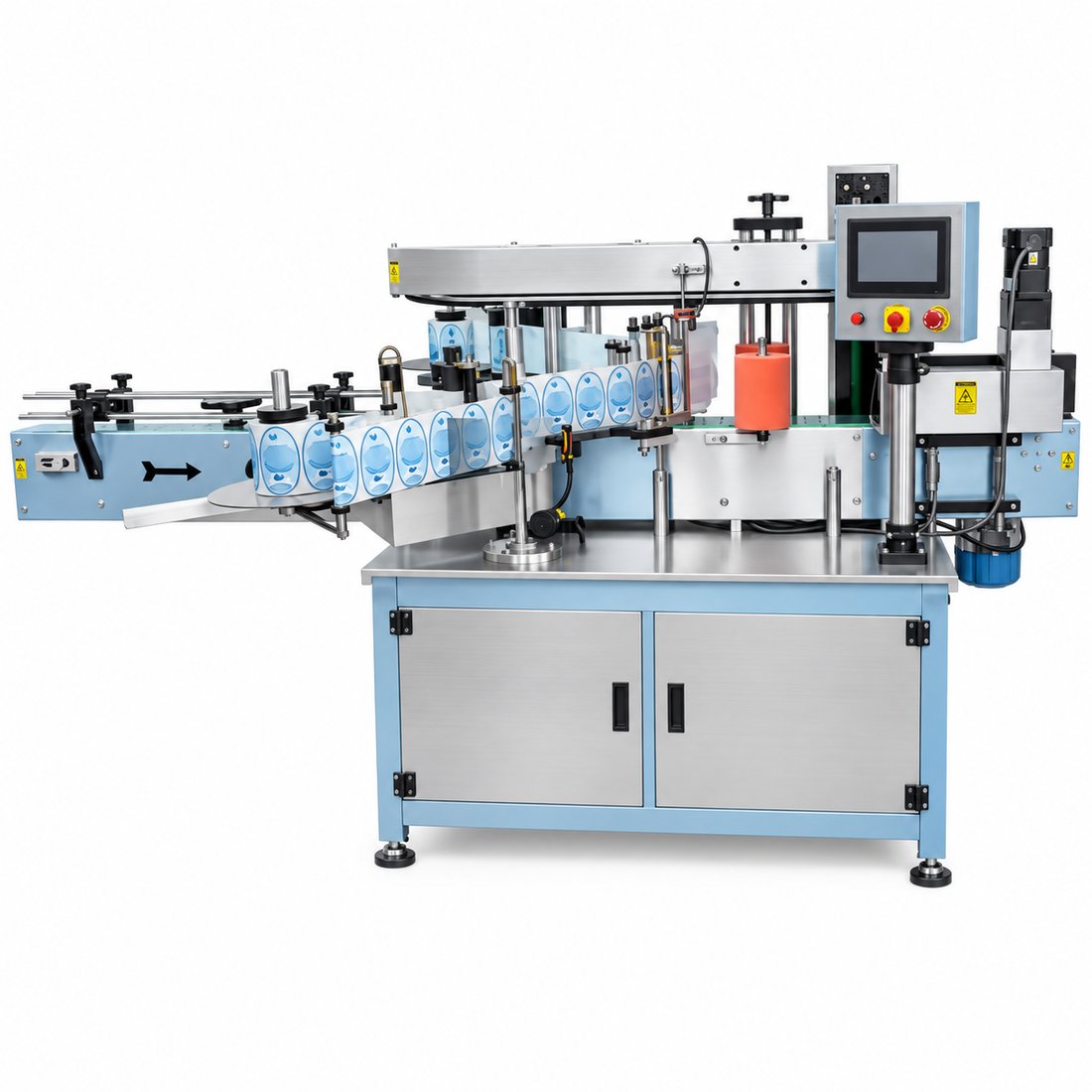 Food Double Sided Hand Sanitizer Bottle Labeling Machine