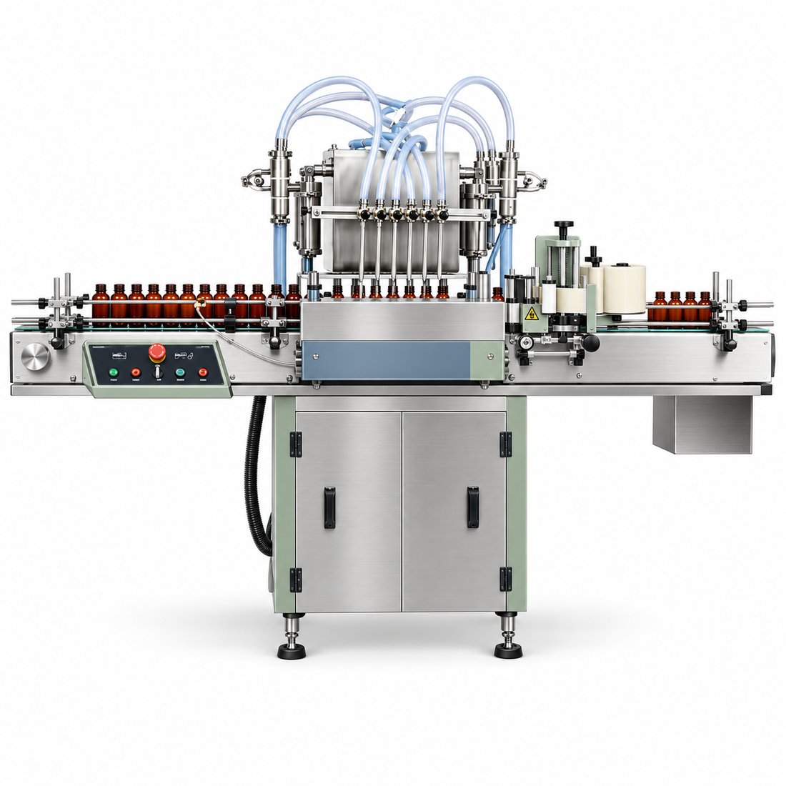 Food Filling and Sticker Labeling Machine
