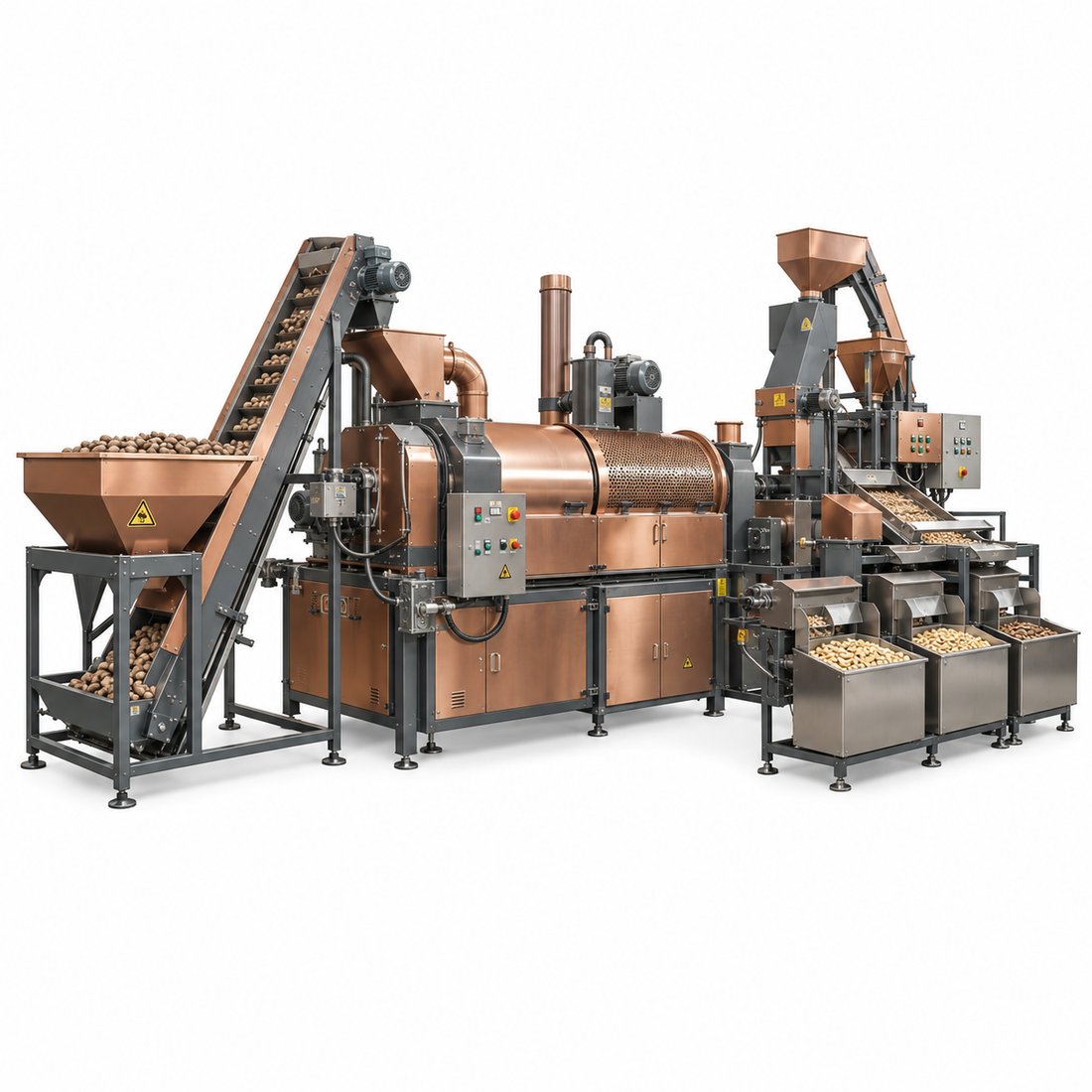 Food Fully Automatic Cashew Processing Plant