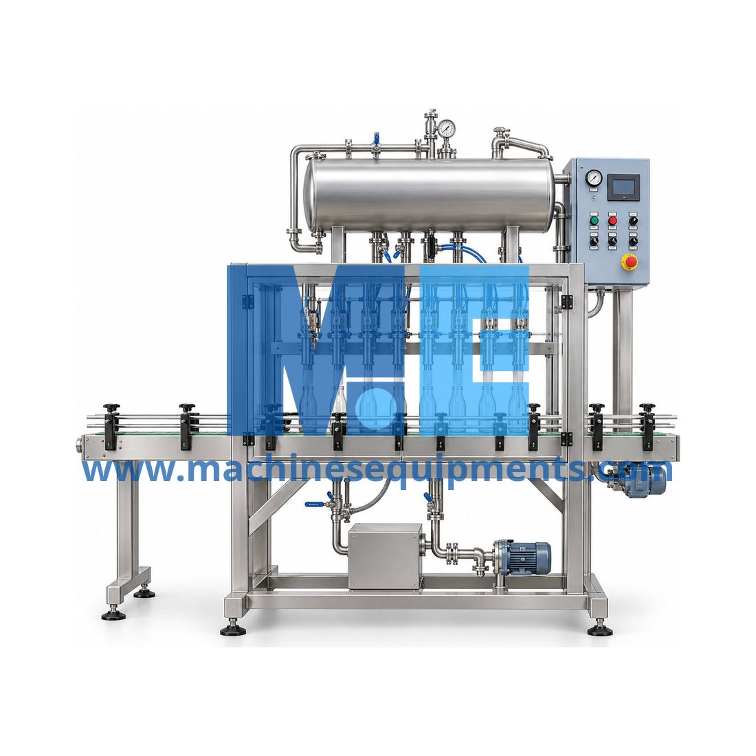 Food Glass Bottle Filling Machine (PLC) — Food Processing Machines