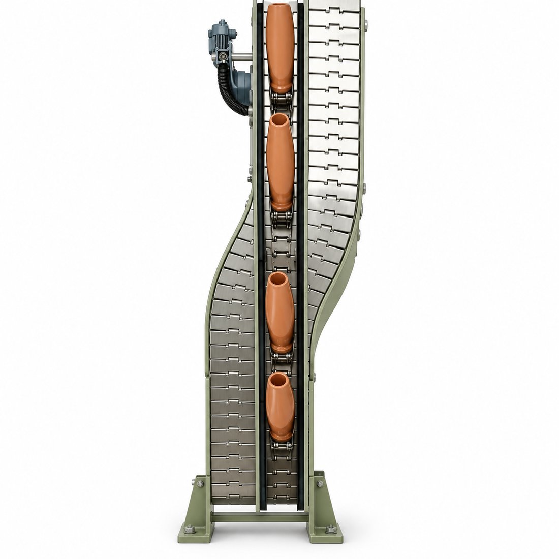 Food Inclined Slat Conveyor
