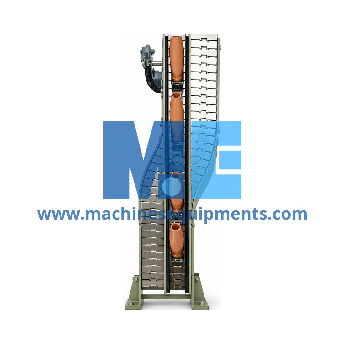 Food Inclined Slat Conveyor — Food Processing Machines
