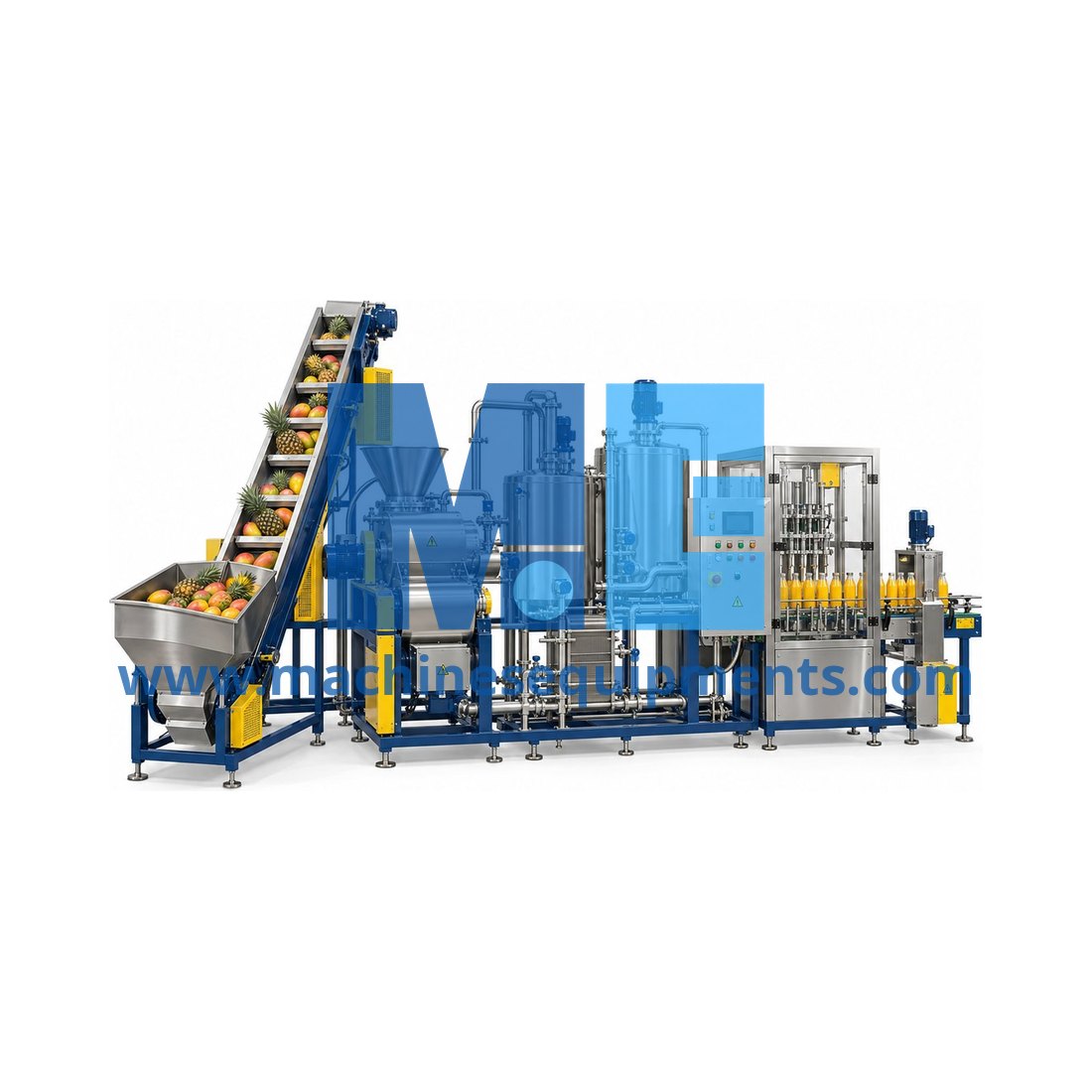 Food Mango Pineapple Juice Processing Plant — Food Processing Machines