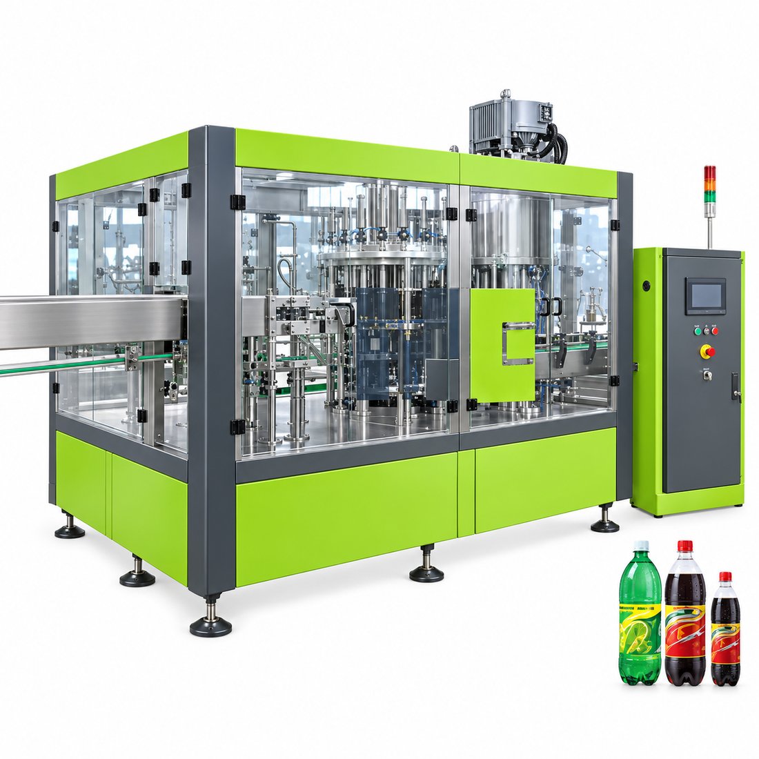 Food Normal Presure Hot Filling Machine 3-In-1 Unit