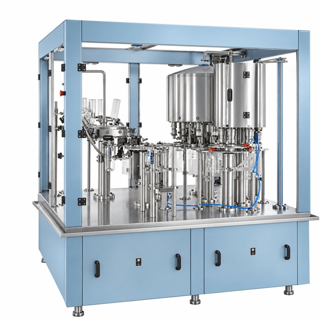 Food Rotary Bottle Filler Capper Machine