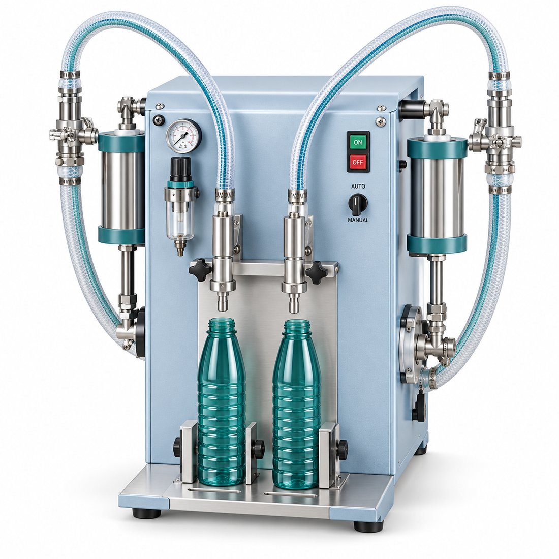 Food Semi Automatic Bottle Filling Machine