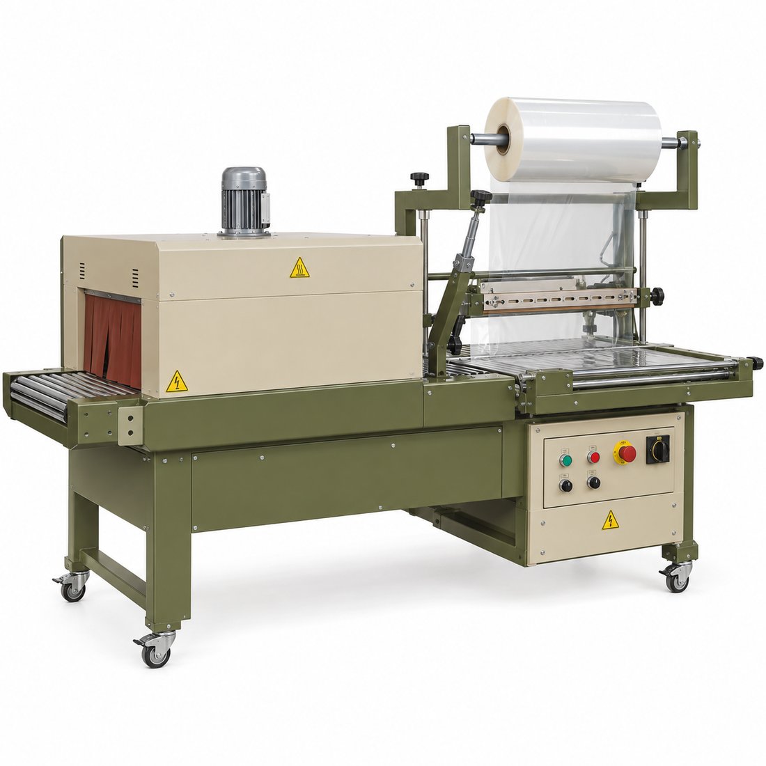 Food Semi Automatic Bottle Shrink Wrapping Machine