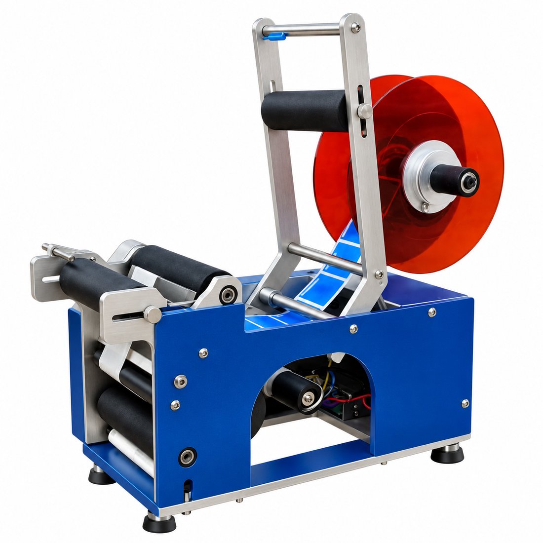 Food Semi Automatic Round Bottel Labelling Machine