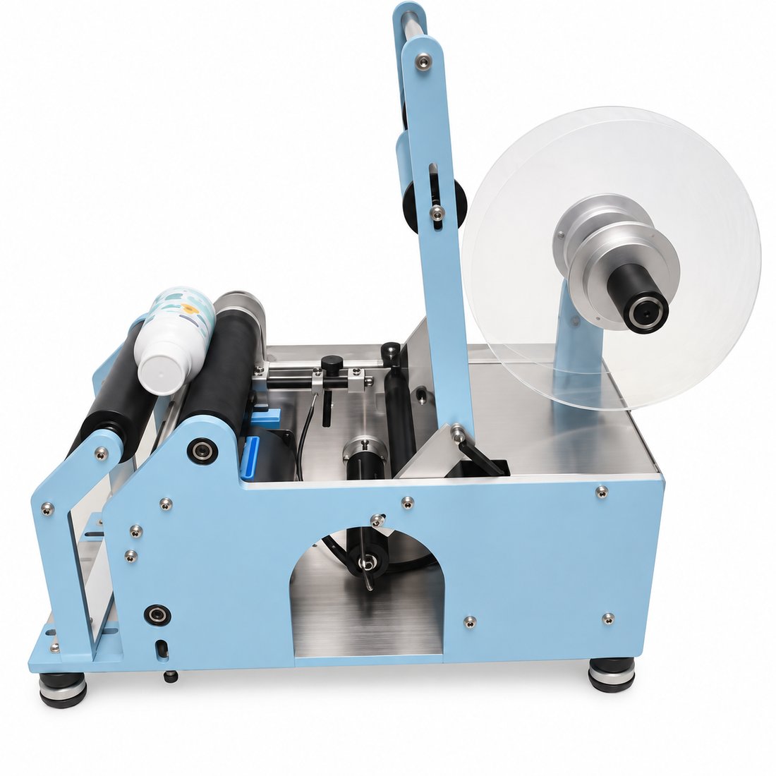 Food Semi Automatic Sticker Labeling Machine