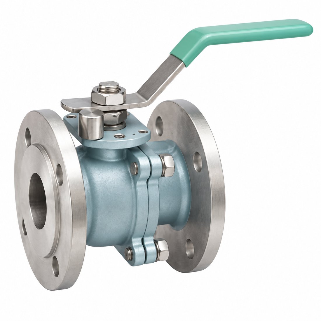 Food There-Way Ball Valve with Threaded Connection