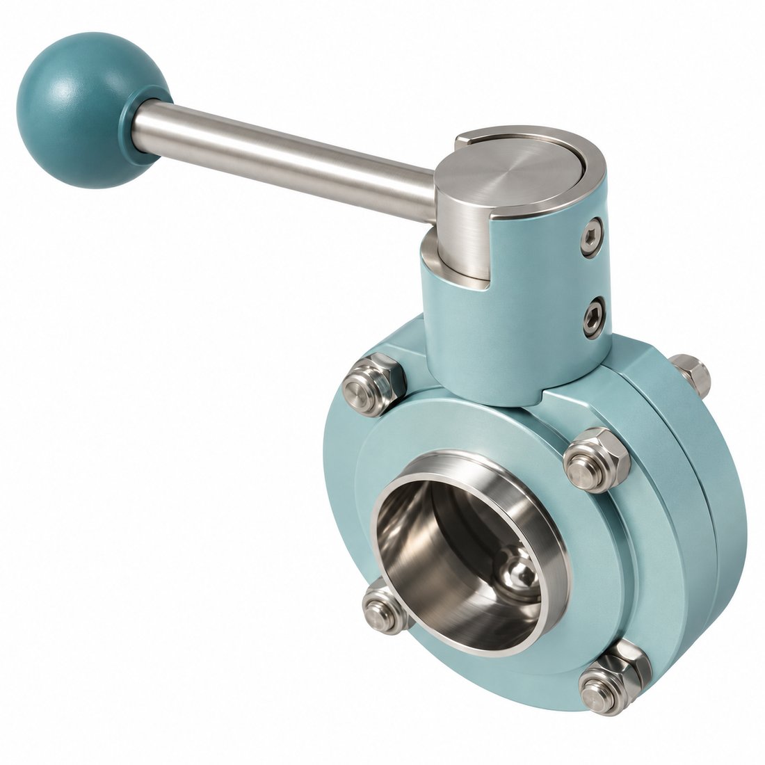Food Handle Welded Butterfly Valve