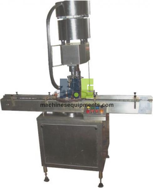 Food Automatic Plastic Metal Cap Locking Machine