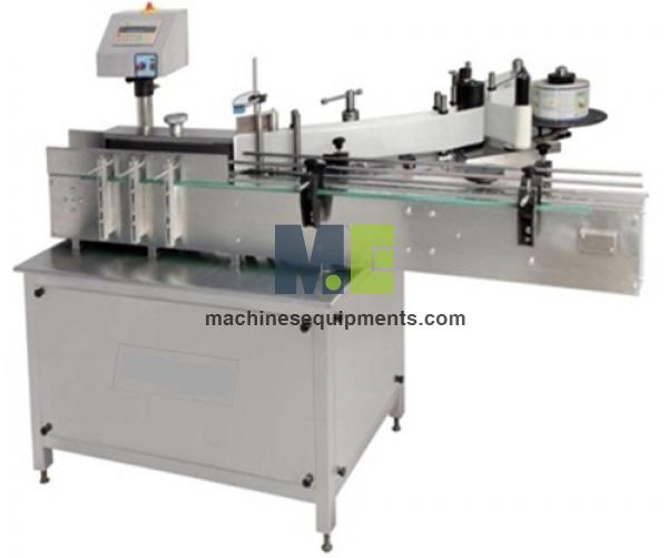 Food Automatic Round and Flat Bottle Sticker Labeling Machine