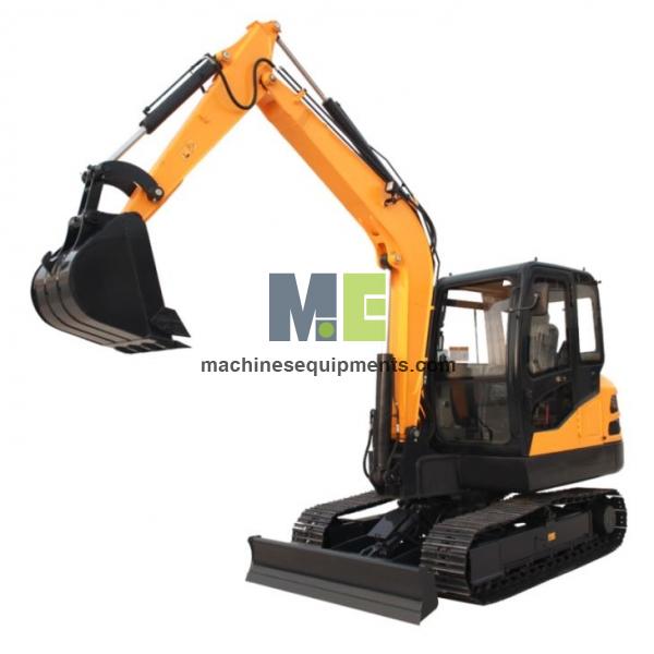 Construction Backhoe Loader with Integral Frame Chassis