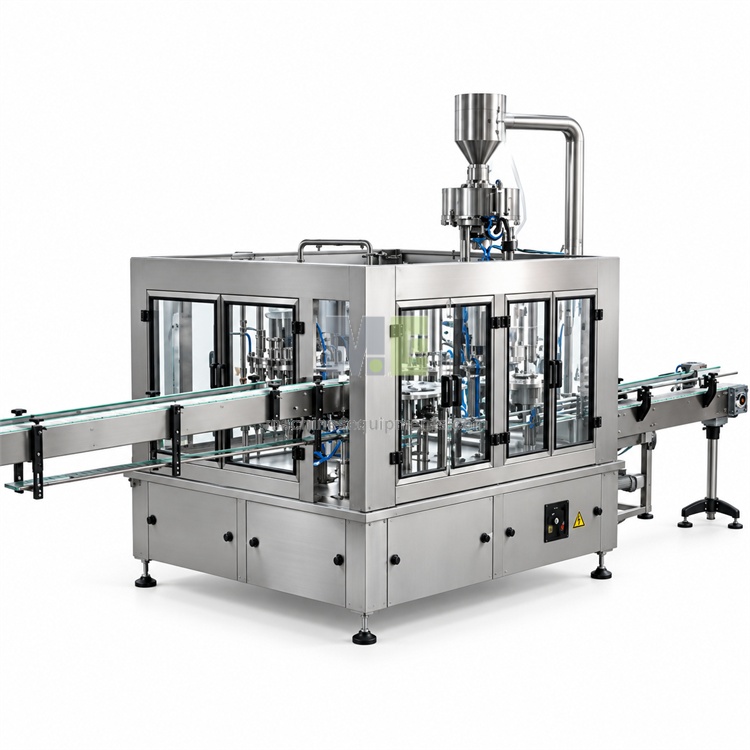 Food Bottle Rinsing, Filling And Capping Machine