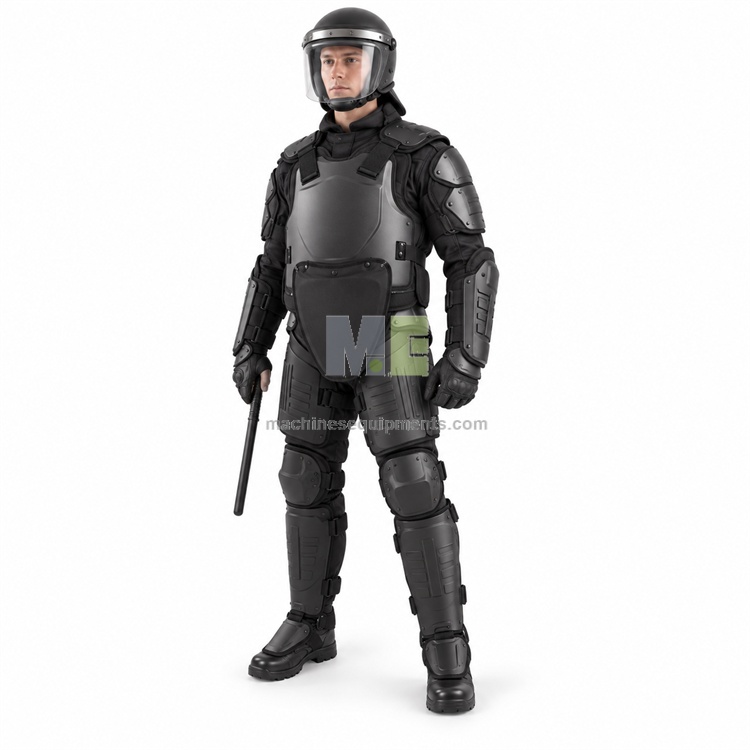 Army Free Size Riot Gear Body Armor , Black Military Body Armor With T Baton