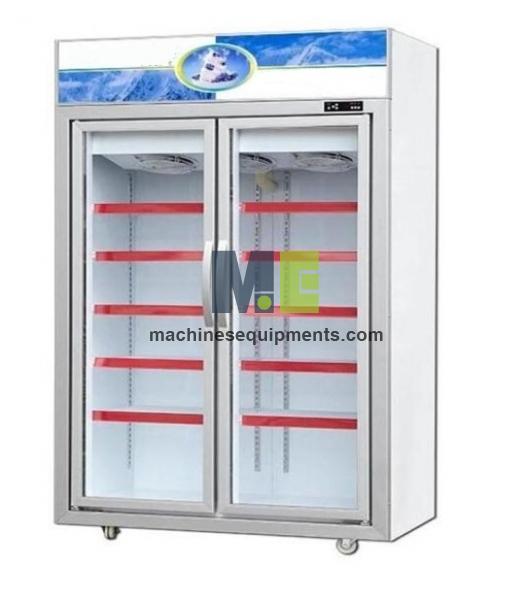 Glass Door Upright Freezer Drinks Display Fridge