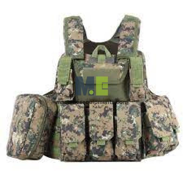 Army Military Ballistic Military Tactical Vest , Molle Jungle Camo Bullet Resistant Vest