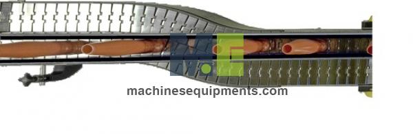 Food Plastic and Stainless Steel Slat Chain Conveyor