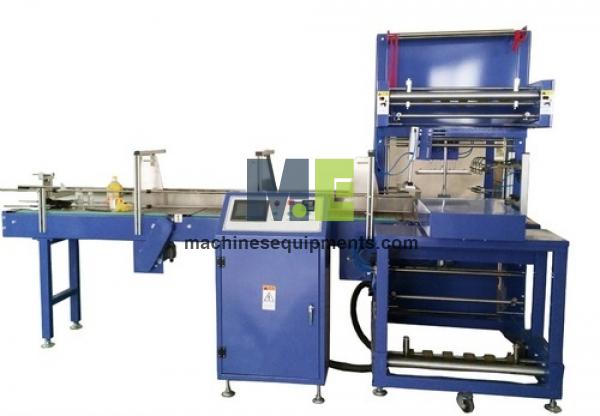 Food Semi Automatic Bottle Shrink Wrapping Machine