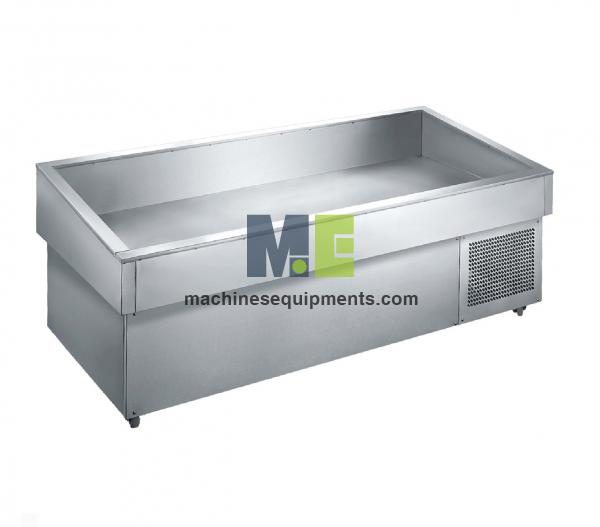 Stainless Steel Open Fish and Seafood Display Refrigerator