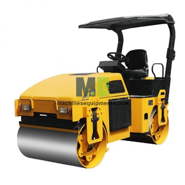 Construction Tandem Drum Full Hydraulic Driven 3 Ton Vibratory Road Roller